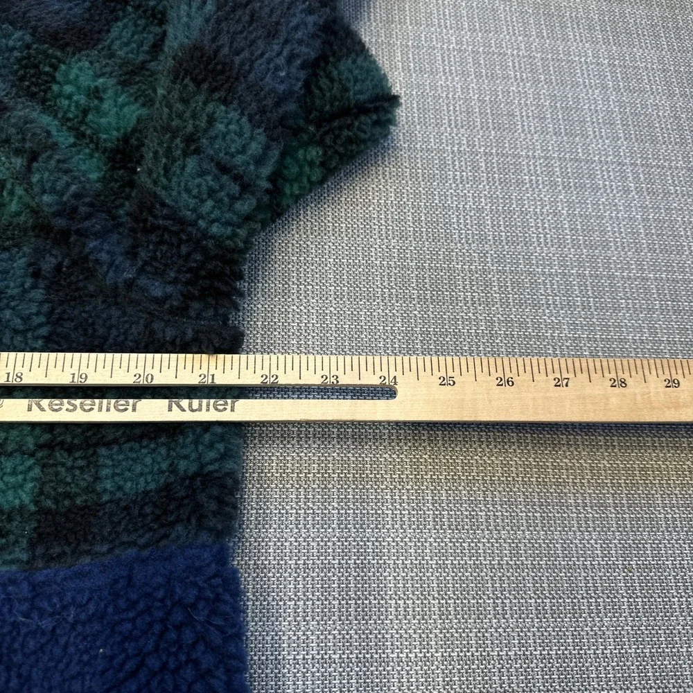 Vineyard‎ Vines Sherpa Fleece Pullover Womans Small Quarter Zip Plaid Cozy
